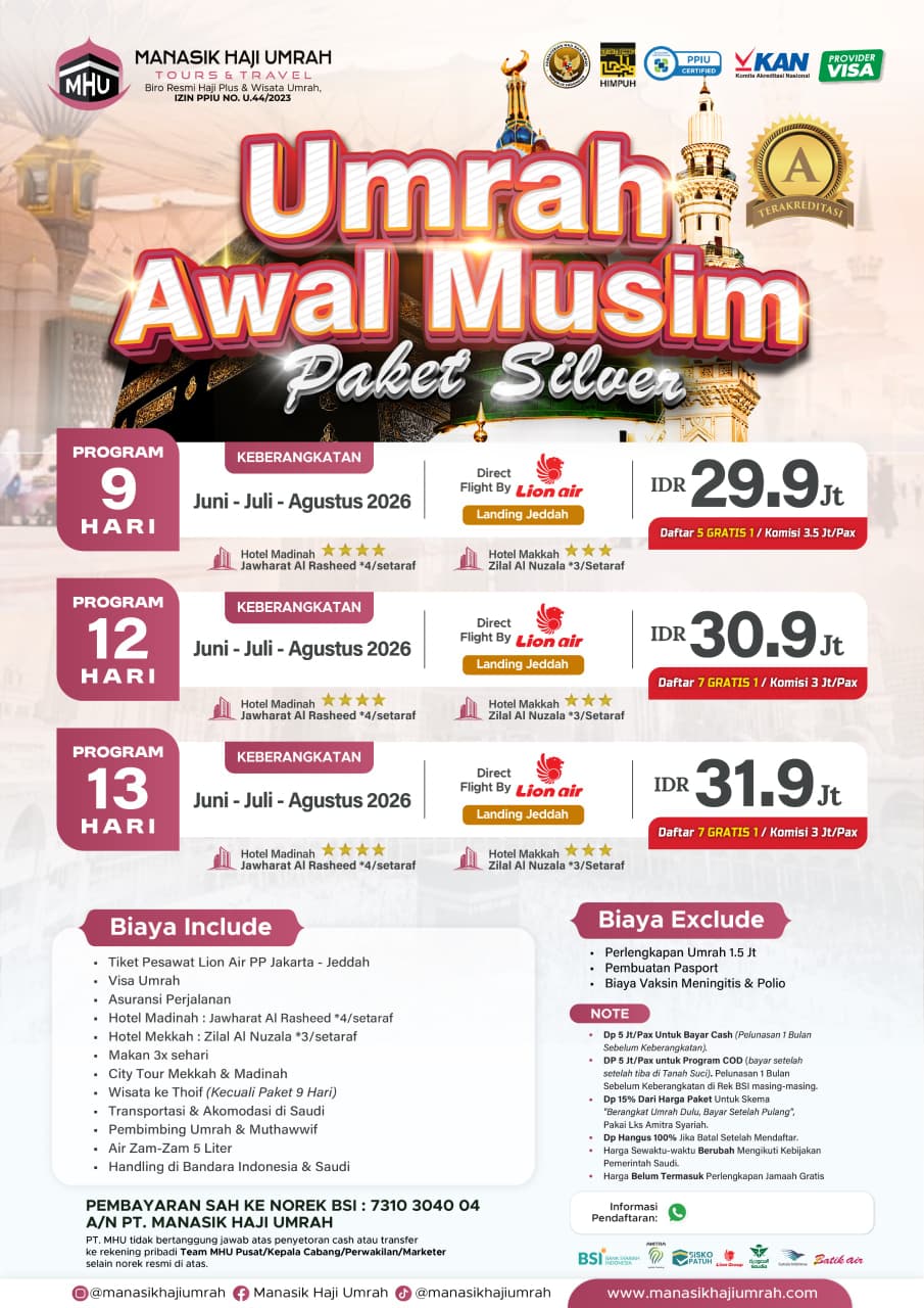 Umrah Awal Musim Silver